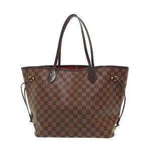 Louis Vuitton Damier Ebene Brown Neverfull Tote Bag